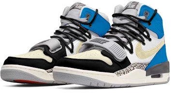 【定制球鞋】 Jordan Legacy 312 復古潮流 閃電鎧甲 賽博朋克 高幫 復古籃球鞋 男款 米藍灰 Lookbook 【定制球鞋】 Jordan Legacy 312 復古潮流 閃電鎧甲 賽博朋克 高幫 復古籃球鞋 男款 米藍灰