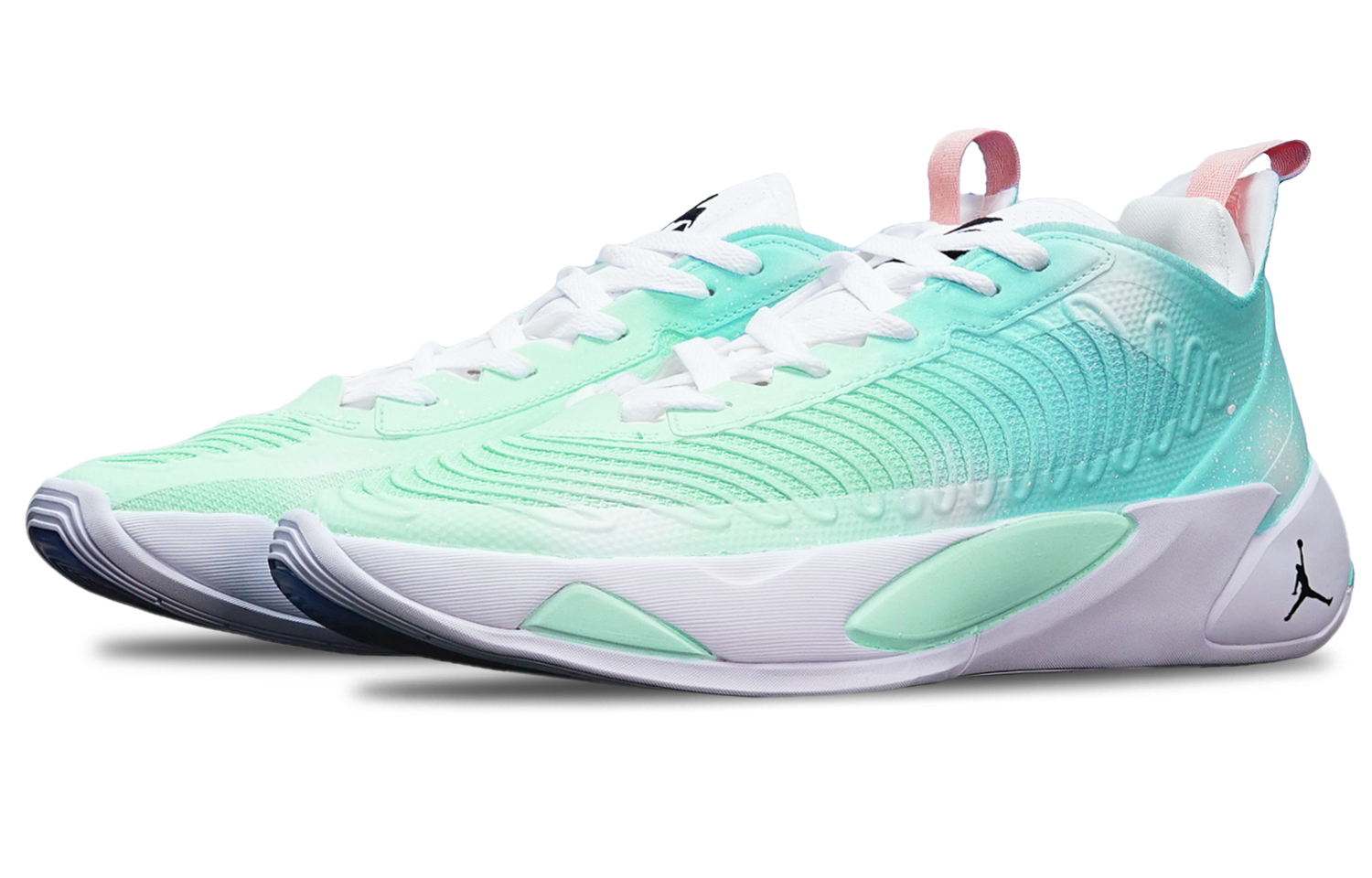 Lookbook [Sepatu Custom] Air Jordan Luka 1 'Gradient Hijau Putih' DN1771-106(TeamT-东契奇光点绿白S-BOX)