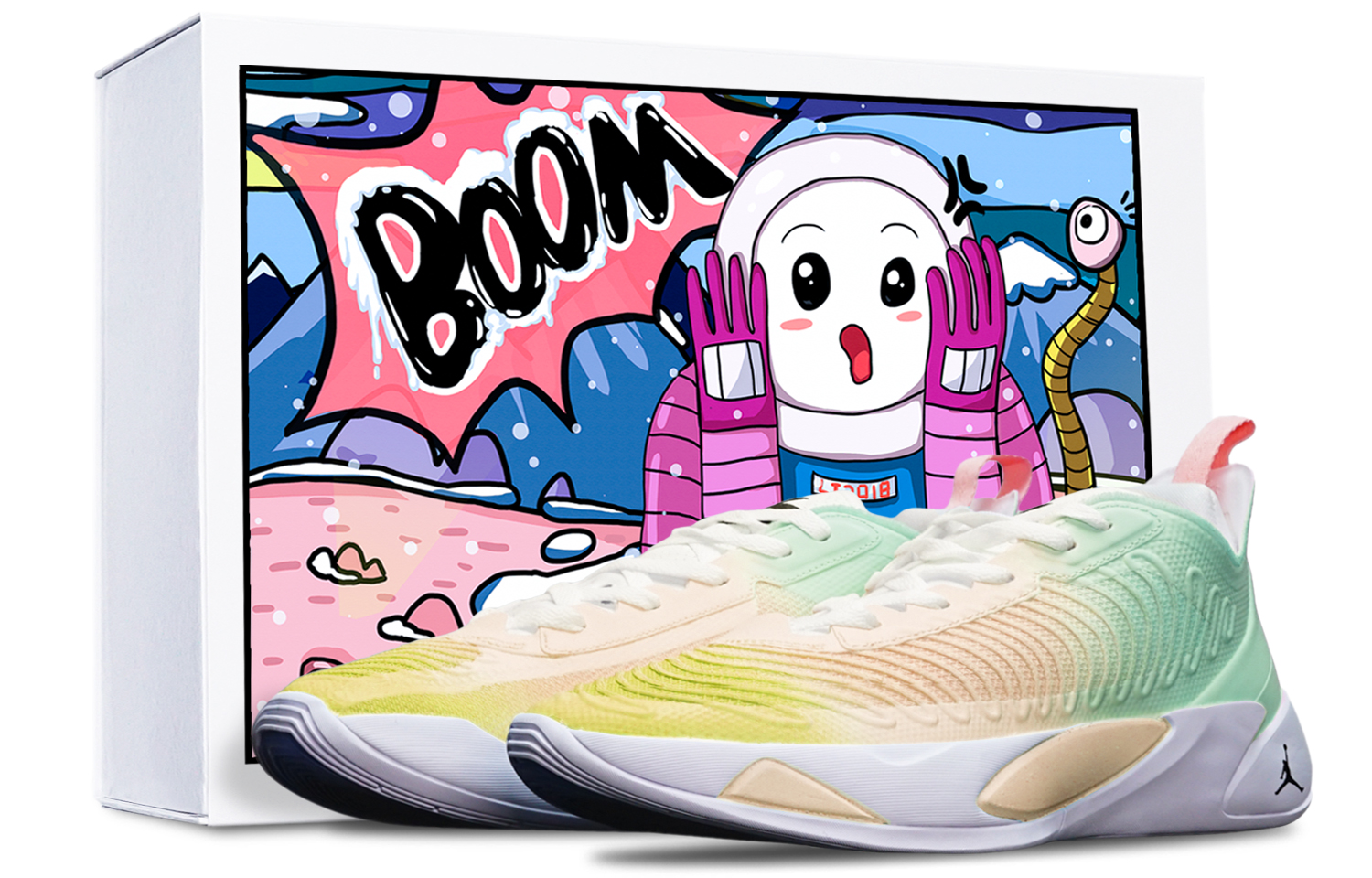 Buy [カスタムシューズ] エア ジョーダン ルカ 1 'マカロン オレンジ-グリーン-ホワイト' DN1771-106(TeamT-东契奇橙绿S-BOX)