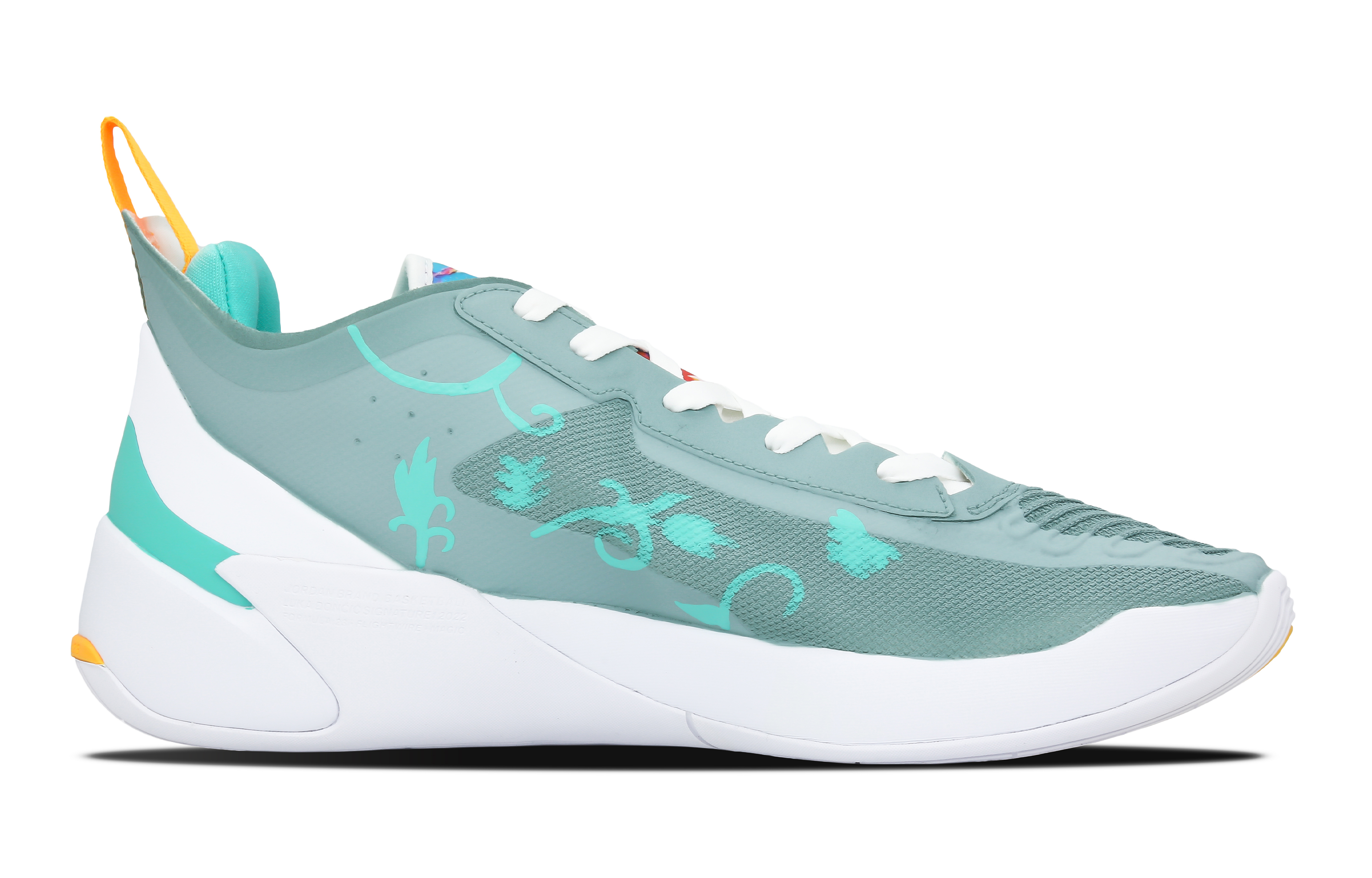 Order [Sepatu Kustom] Air Jordan Luka 1 Low 'Orion Putih-Hijau' DQ6510-164-(Teamone-Luka猎户绿)