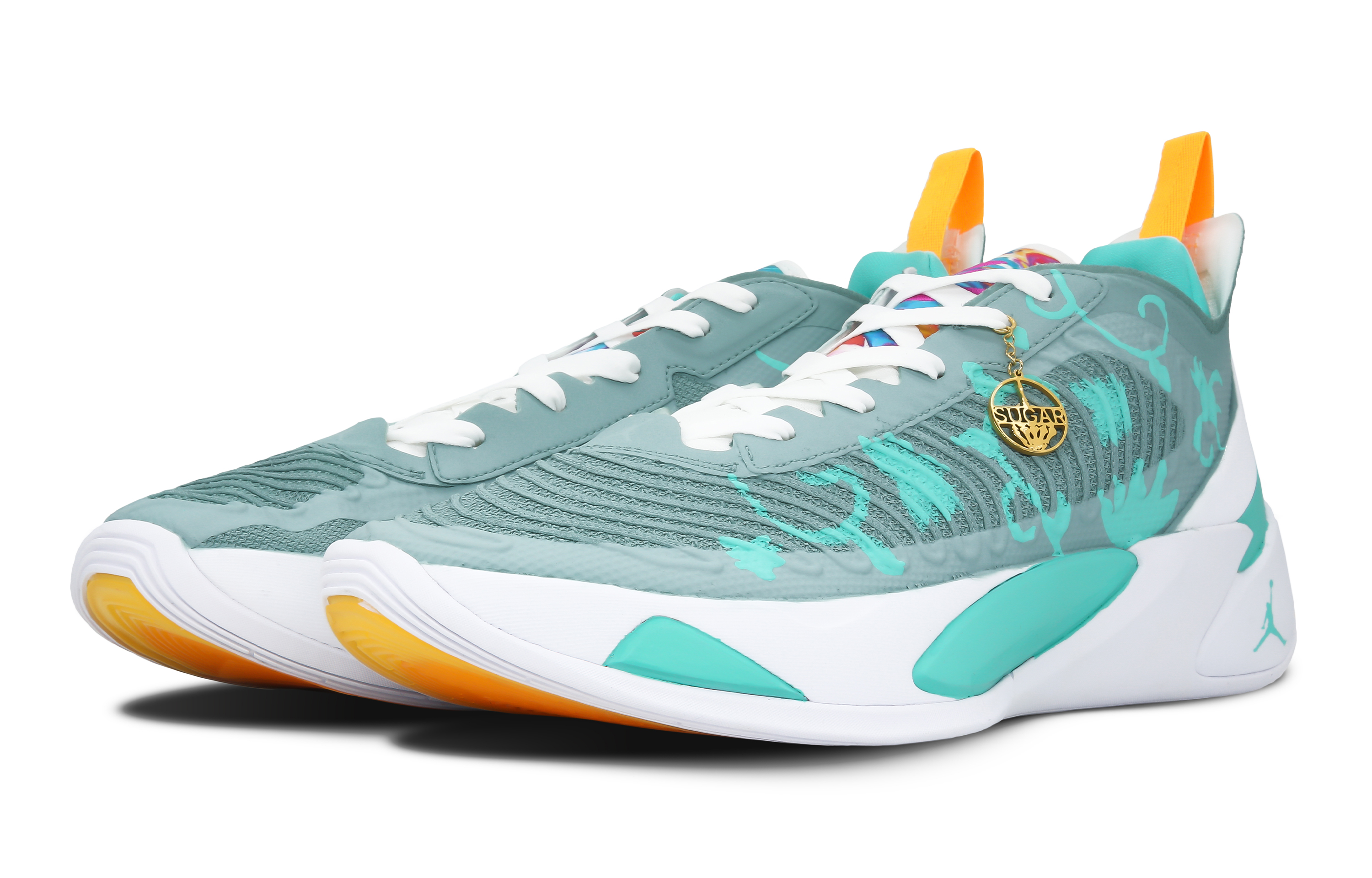 Lookbook [Sepatu Kustom] Air Jordan Luka 1 Low 'Orion Putih-Hijau' DQ6510-164-(Teamone-Luka猎户绿)