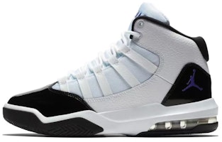 【訂製籃球鞋】 Jordan Max Aura 1 戀歌 兒童趣味派對 甜酷 禮盒 高筒 復古籃球鞋 GS 黑粉 Sizing 【訂製籃球鞋】 Jordan Max Aura 1 戀歌 兒童趣味派對 甜酷 禮盒 高筒 復古籃球鞋 GS 黑粉