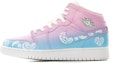 Buy 【カスタムシューズ】バレンタインブルーピンクグラデーションAir Jordan Mid 554724-130(TeamA-AJ1男女款腰果花蓝粉)