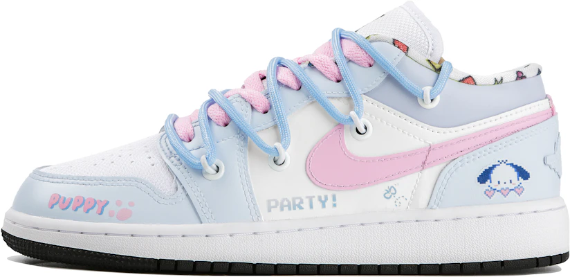 【客製化球鞋】 Jordan Air Jordan 1 低筒 心動小狗 三麗鷗 禮盒 可愛玩偶 複古籃球鞋 GS 紫色 Order 【客製化球鞋】 Jordan Air Jordan 1 低筒 心動小狗 三麗鷗 禮盒 可愛玩偶 複古籃球鞋 GS 紫色