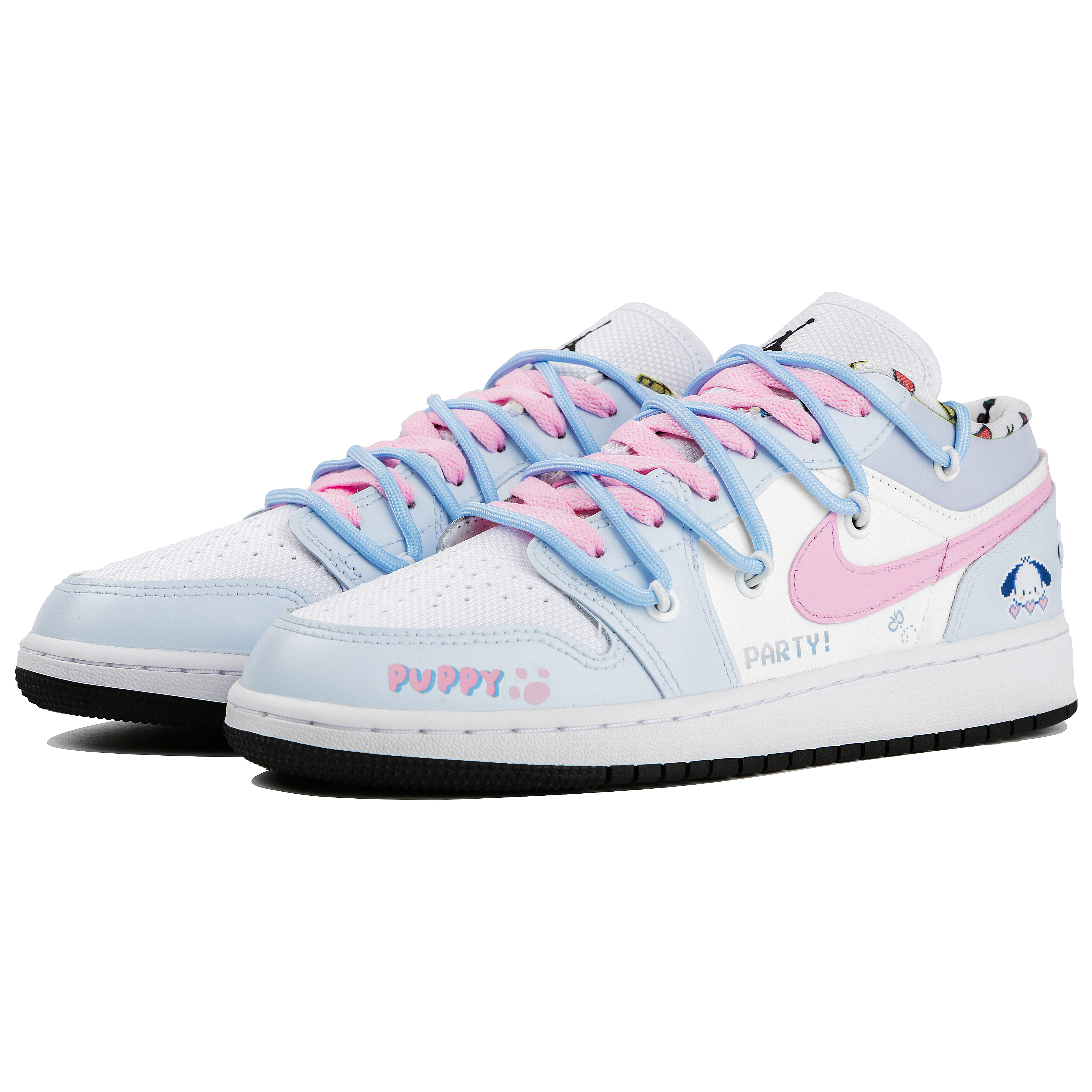 Shop [Zapatillas personalizadas] Air Jordan Sanrio x 1 Low "Cachorro Morado" DM8969-114(Team4-女款心动小狗SBOX)