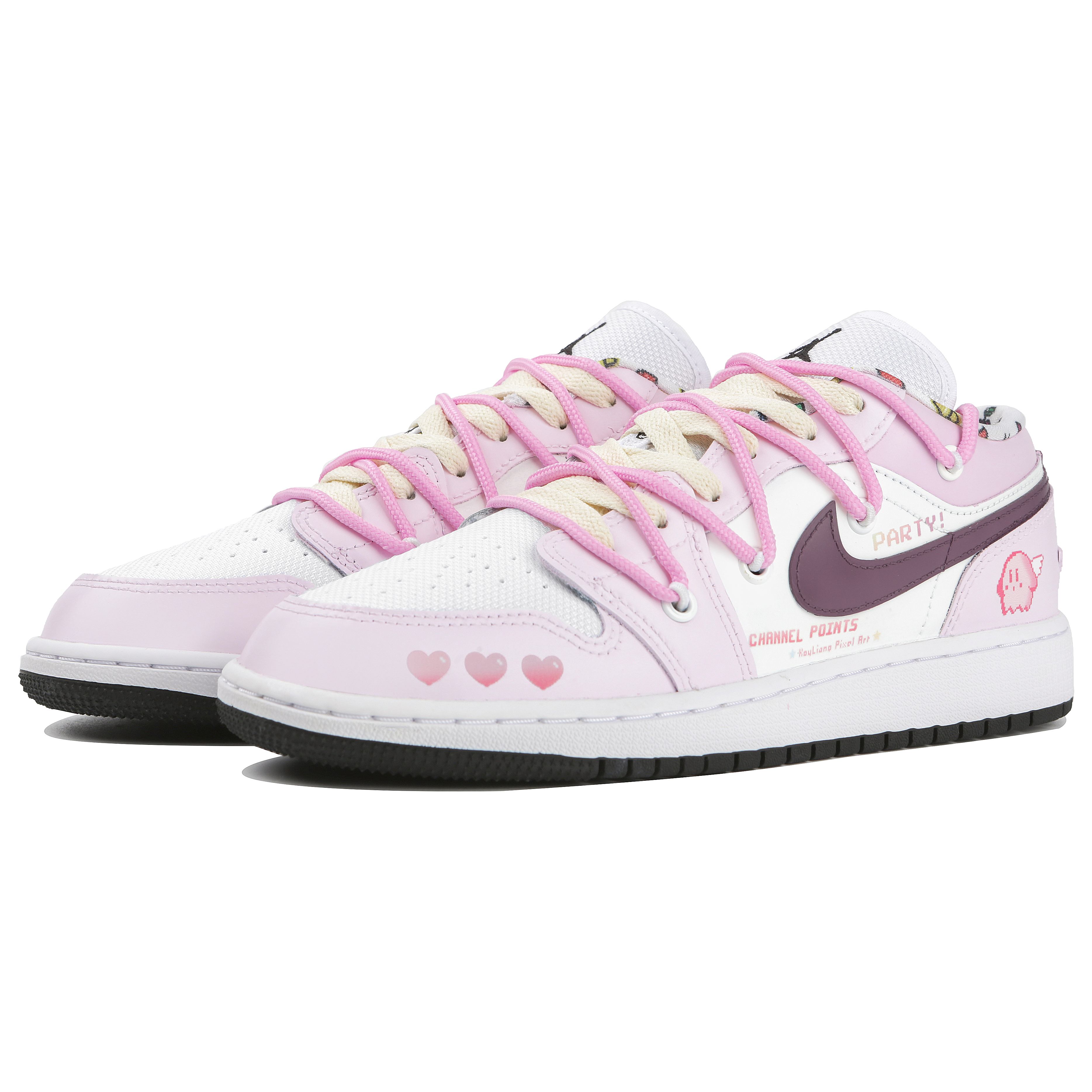 Shop [カスタムシューズ] エアジョーダン サンリオ x 1 ロー 'ゼリーパーティーパープル' DM8969-114(Team4-女款果冻派对SBOX)