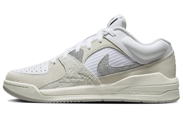 Details for 【訂製球鞋】Jordan Stadium 90 簡約 葉綠素 潮流 減震防滑耐磨 低幫 生活休閒鞋 男女同款 白灰綠