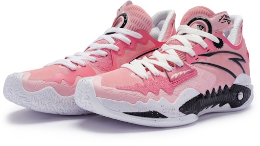 【定制球鞋】 Anta安踏 狂潮5 元年 舒適百搭 防滑耐磨 低幫 籃球鞋 男款 白粉 Lookbook 【定制球鞋】 Anta安踏 狂潮5 元年 舒適百搭 防滑耐磨 低幫 籃球鞋 男款 白粉