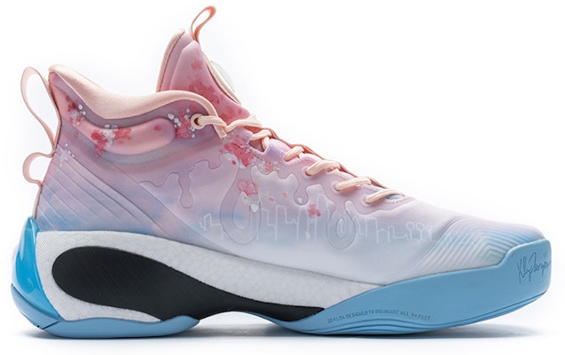 【定制球鞋】 Anta安踏 KT7 湯普森7代 野鶴製造 氮科技 浮世繪 海浪 花瓣 減震防滑耐磨 低幫 實戰籃球鞋 男款 粉藍 Order 【定制球鞋】 Anta安踏 KT7 湯普森7代 野鶴製造 氮科技 浮世繪 海浪 花瓣 減震防滑耐磨 低幫 實戰籃球鞋 男款 粉藍