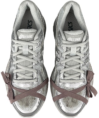 【訂製球鞋】 Asics Gel-Flux 4 TW 復古土壤 風格戰損 綁帶 減震 低筒 跑步鞋 GS 灰銀 Shop 【訂製球鞋】 Asics Gel-Flux 4 TW 復古土壤 風格戰損 綁帶 減震 低筒 跑步鞋 GS 灰銀