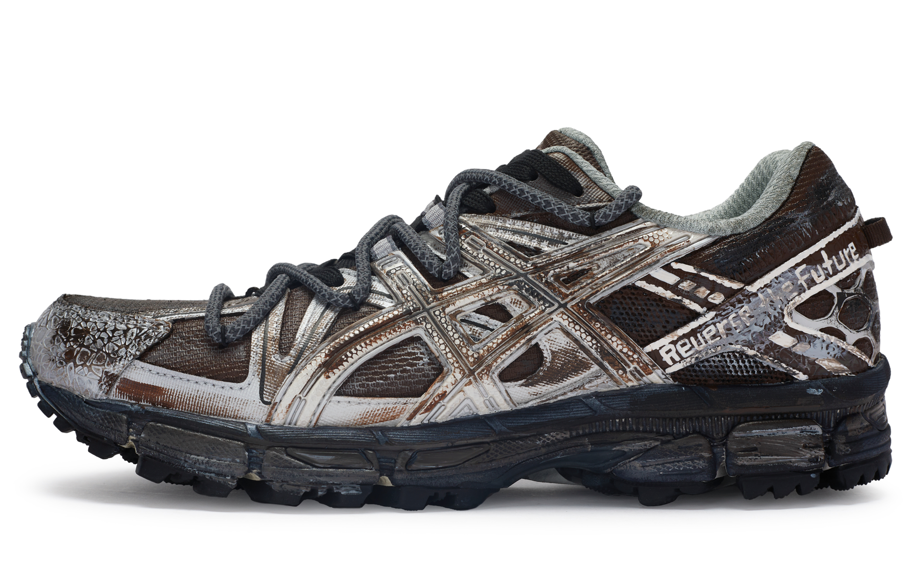 [Custom Shoes] ASICS Gel-Kahana 8 'Silver Brown Black'