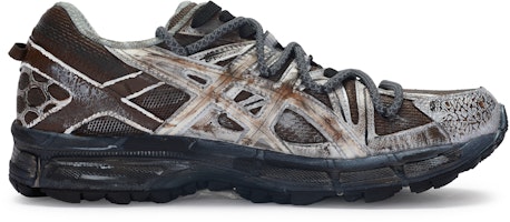 【客製化運動鞋】 Asics Gel-Kahana 8 811生產 野外計畫 功能 泥染仿舊 抗震耐磨防滑 低筒 跑步鞋 男款 銀棕黑 Order 【客製化運動鞋】 Asics Gel-Kahana 8 811生產 野外計畫 功能 泥染仿舊 抗震耐磨防滑 低筒 跑步鞋 男款 銀棕黑