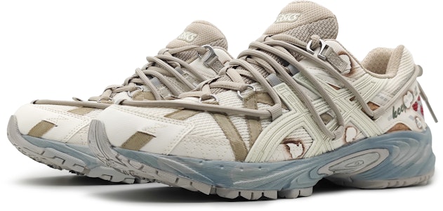 【客製化球鞋】 Asics Gel-Kahana TR V2 專一打造 末日黃昏 熾火燒烤 烈火 戰損藝術 解構雙鞋帶 低筒 日常休閒鞋 男女同款 米灰色 Lookbook 【客製化球鞋】 Asics Gel-Kahana TR V2 專一打造 末日黃昏 熾火燒烤 烈火 戰損藝術 解構雙鞋帶 低筒 日常休閒鞋 男女同款 米灰色