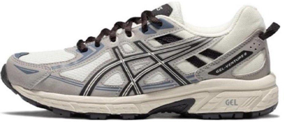 【訂製球鞋】 Asics Gel-Venture 6 OKHR 老化風格 摩卡 裁解結構鞋帶 字體 磨損抗性透氣 低筒 慢跑鞋 男款 黑白灰 Details for 【訂製球鞋】 Asics Gel-Venture 6 OKHR 老化風格 摩卡 裁解結構鞋帶 字體 磨損抗性透氣 低筒 慢跑鞋 男款 黑白灰