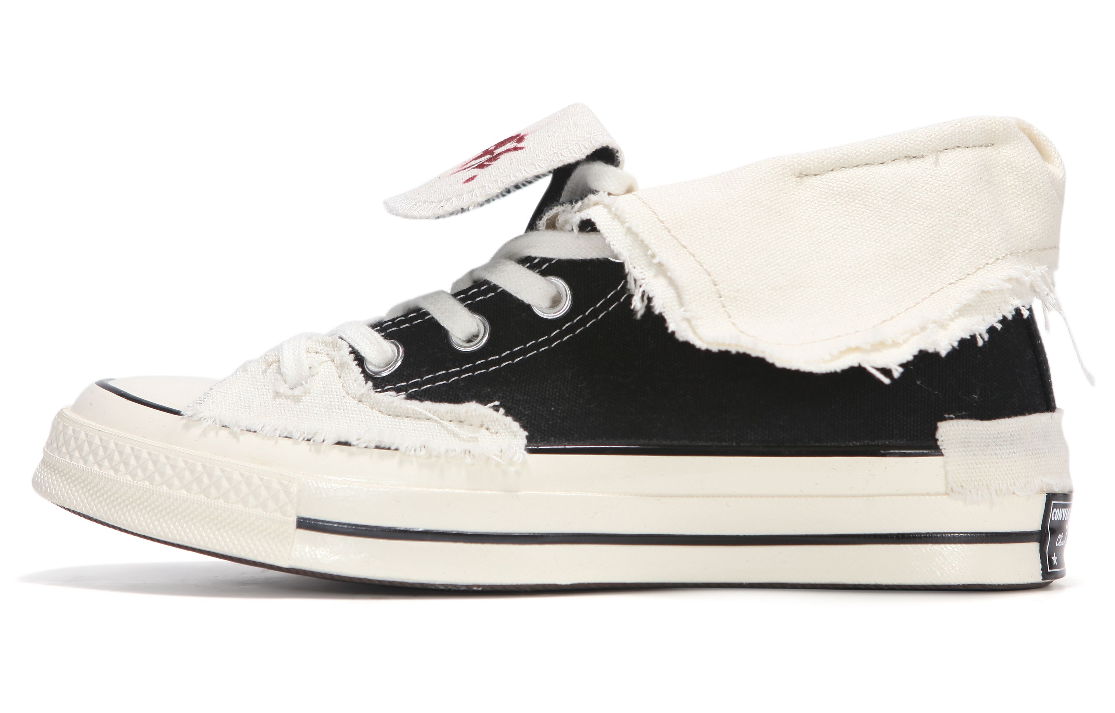 [Custom Shoes] Converse 1970s All Star High-Top Canvas Black and White 'Deconstructed Retro Wave'