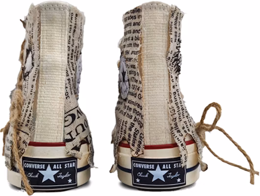 컨버스 1970s 올스타 하이 '탄 신문지' 커스텀 슈즈 162053C-(Team104-焚烧画报) Shop 컨버스 1970s 올스타 하이 '탄 신문지' 커스텀 슈즈 162053C-(Team104-焚烧画报)