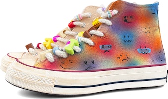 【定制球鞋】Converse 1970s All Star 彩虹表情 復古 防滑耐磨 高筒 帆布鞋 男女同款 Lookbook 【定制球鞋】Converse 1970s All Star 彩虹表情 復古 防滑耐磨 高筒 帆布鞋 男女同款