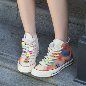 【定制球鞋】Converse 1970s All Star 彩虹表情 復古 防滑耐磨 高筒 帆布鞋 男女同款 Details for 【定制球鞋】Converse 1970s All Star 彩虹表情 復古 防滑耐磨 高筒 帆布鞋 男女同款