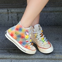 【定制球鞋】Converse 1970s All Star 彩虹表情 復古 防滑耐磨 高筒 帆布鞋 男女同款 Sizing 【定制球鞋】Converse 1970s All Star 彩虹表情 復古 防滑耐磨 高筒 帆布鞋 男女同款