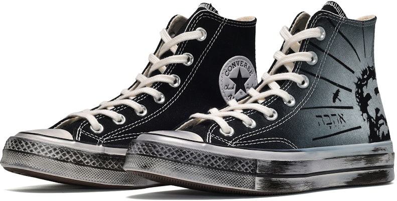 커스텀 컨버스 1970 하이 블랙 그레이 '러브 앤 피스' 162050C(TeamE-男女款和平之主黑灰) Lookbook 커스텀 컨버스 1970 하이 블랙 그레이 '러브 앤 피스' 162050C(TeamE-男女款和平之主黑灰)