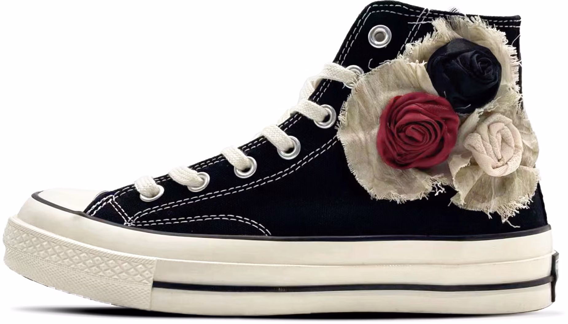 custom-shoes-converse-all-star-1970s-black-rose-distressed-embroidered-high-top