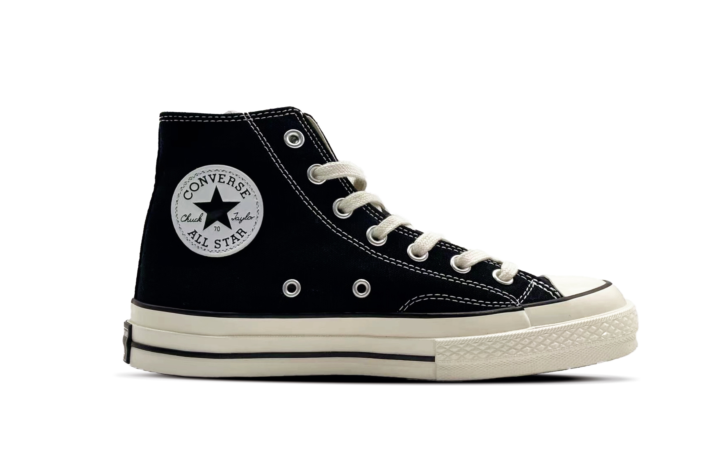 Order [Sepatu Custom] Converse All Star 1970s 'Black Rose Distressed Bordir High-Top' 162050C(TeamD-男女同款黑玫瑰刺绣)