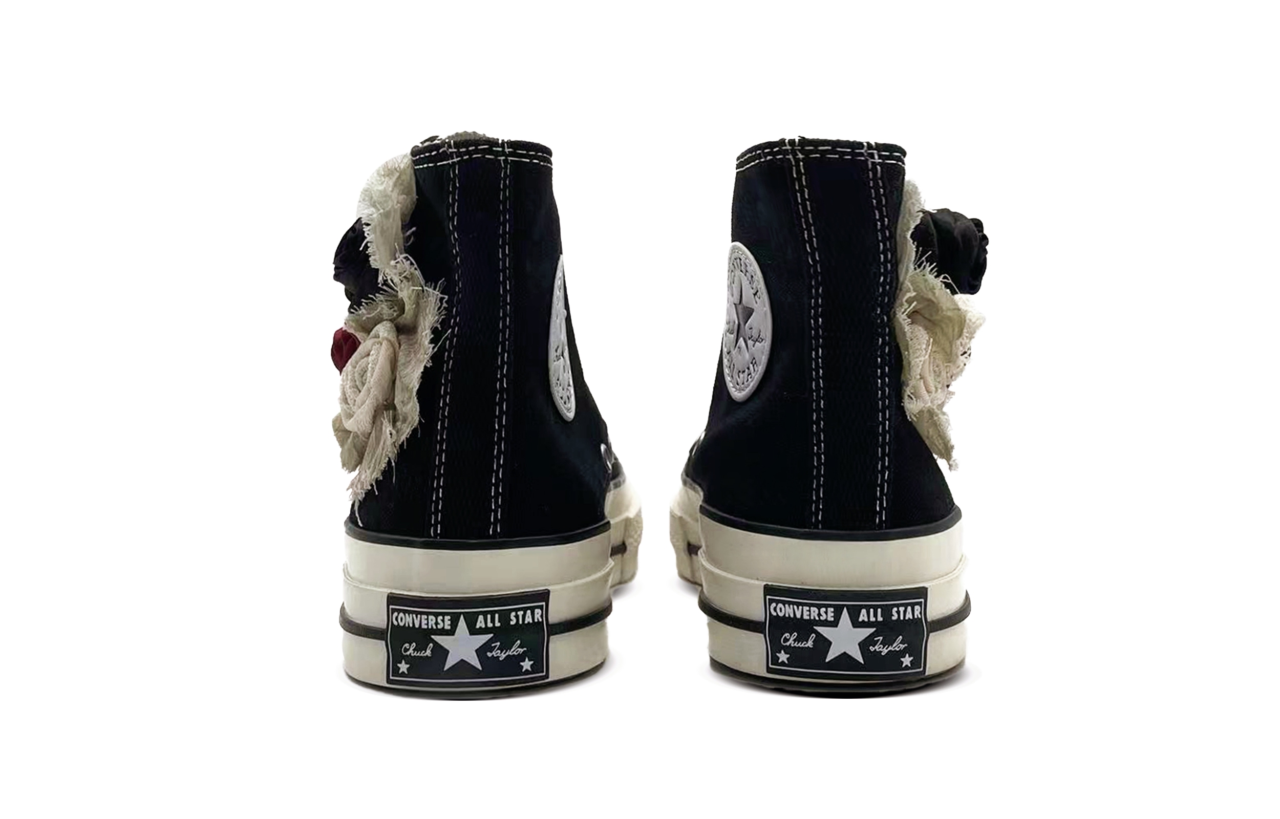 Purchase [Sepatu Custom] Converse All Star 1970s 'Black Rose Distressed Bordir High-Top' 162050C(TeamD-男女同款黑玫瑰刺绣)