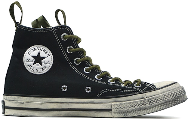 【訂製球鞋】Converse All Star 1970s 夏令營機能風 鞋底做舊 夏日主題訂製 輕便舒適 高幫休閒帆布鞋 男女同款 黑色 Order 【訂製球鞋】Converse All Star 1970s 夏令營機能風 鞋底做舊 夏日主題訂製 輕便舒適 高幫休閒帆布鞋 男女同款 黑色