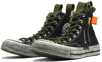 【訂製球鞋】Converse All Star 1970s 夏令營機能風 鞋底做舊 夏日主題訂製 輕便舒適 高幫休閒帆布鞋 男女同款 黑色 Lookbook 【訂製球鞋】Converse All Star 1970s 夏令營機能風 鞋底做舊 夏日主題訂製 輕便舒適 高幫休閒帆布鞋 男女同款 黑色