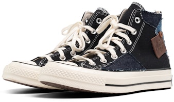 컨버스 70s 하이 '블랙 브라운 데님 캐슈 플라워' (커스텀) 162050C(Teamfour-男女同款牛仔黑棕) Lookbook 컨버스 70s 하이 '블랙 브라운 데님 캐슈 플라워' (커스텀) 162050C(Teamfour-男女同款牛仔黑棕)