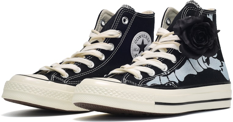 カスタム70sチャックテイラー「黒薔薇グラデ」 162050C(TeamE-男女款黑玫瑰黑灰) Lookbook カスタム70sチャックテイラー「黒薔薇グラデ」 162050C(TeamE-男女款黑玫瑰黑灰)