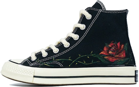 【定制鞋款】匡威1970s高帮‘荆棘玫瑰情人节版’ 162050C(Team陆-手绘玫瑰荆棘) Buy 【定制鞋款】匡威1970s高帮‘荆棘玫瑰情人节版’ 162050C(Team陆-手绘玫瑰荆棘)