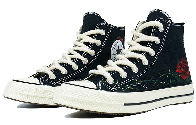 Lookbook 【定制鞋款】匡威1970s高帮‘荆棘玫瑰情人节版’ 162050C(Team陆-手绘玫瑰荆棘)