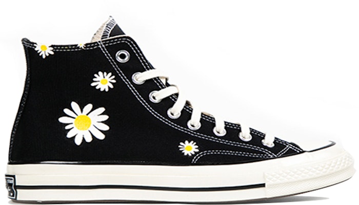 다빈치 데이지 커스텀 컨버스 올스타 1970 하이 162050C(TeamM-帆布鞋主题女款小雏菊黑白) Lookbook 다빈치 데이지 커스텀 컨버스 올스타 1970 하이 162050C(TeamM-帆布鞋主题女款小雏菊黑白)