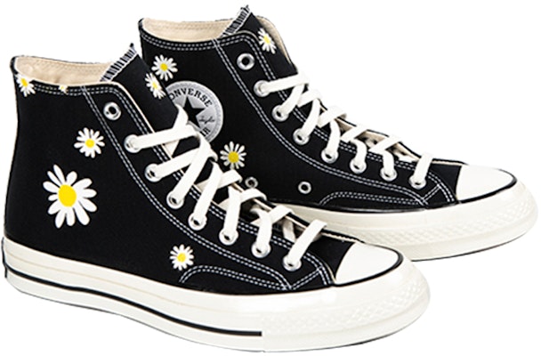 다빈치 데이지 커스텀 컨버스 올스타 1970 하이 162050C(TeamM-帆布鞋主题女款小雏菊黑白) Shop 다빈치 데이지 커스텀 컨버스 올스타 1970 하이 162050C(TeamM-帆布鞋主题女款小雏菊黑白)