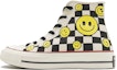 Buy カスタムシューズ: コンバーチャック1970sハイ「チェックスマイリーグラフィティ」 162053C(TeamD-男女同款棋盘格笑脸黑白黄)