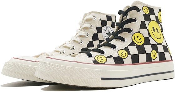 Zapatillas Converse Chuck 70 'Graffiti Sonriente a Cuadros' 162053C(TeamD-男女同款棋盘格笑脸黑白黄) Lookbook Zapatillas Converse Chuck 70 'Graffiti Sonriente a Cuadros' 162053C(TeamD-男女同款棋盘格笑脸黑白黄)
