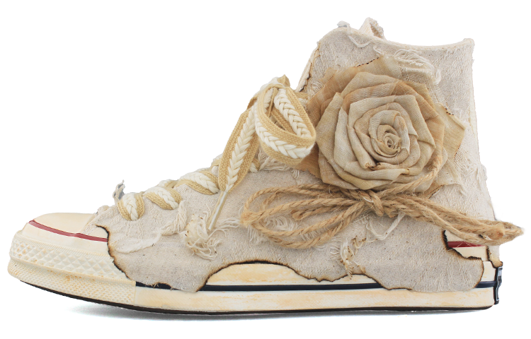 Buy 【定制球鞋】Converse 1970s All Star Chuck Hi 常青 防滑耐磨 高筒 帆布鞋 男女同款 米白