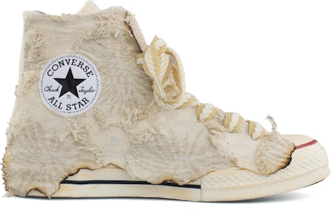 【定制球鞋】Converse 1970s All Star Chuck Hi 常青 防滑耐磨 高筒 帆布鞋 男女同款 米白 Order 【定制球鞋】Converse 1970s All Star Chuck Hi 常青 防滑耐磨 高筒 帆布鞋 男女同款 米白
