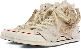 【定制球鞋】Converse 1970s All Star Chuck Hi 常青 防滑耐磨 高筒 帆布鞋 男女同款 米白 Lookbook 【定制球鞋】Converse 1970s All Star Chuck Hi 常青 防滑耐磨 高筒 帆布鞋 男女同款 米白