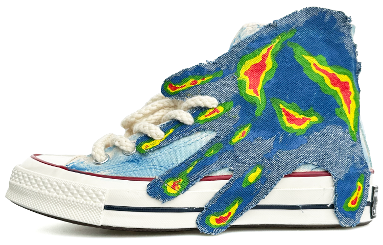 [Custom Shoes] Converse Chuck 70 Hi 'Thermal Imaging Hand Palm'
