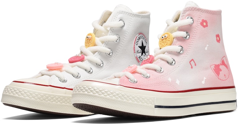 【定製球鞋】Converse 1970s Chuck Taylor CUS ID 音樂校園 狐狸 防滑耐磨 高筒 帆布鞋 男女同款 白粉 Lookbook 【定製球鞋】Converse 1970s Chuck Taylor CUS ID 音樂校園 狐狸 防滑耐磨 高筒 帆布鞋 男女同款 白粉