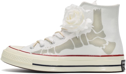 【定制球鞋】Converse 1970s Chuck Taylor CUS ID 骨色 白玫瑰 高幫 帆布鞋 男女同款 白 Buy 【定制球鞋】Converse 1970s Chuck Taylor CUS ID 骨色 白玫瑰 高幫 帆布鞋 男女同款 白