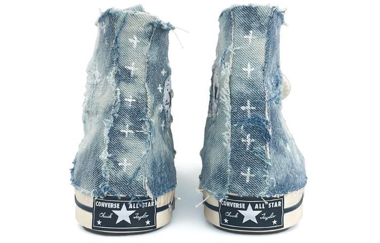Lookbook [Custom Schuhe] Converse Chuck Taylor All-Star High ''Denim Blau'' 162053C（Team13-西部牛仔）