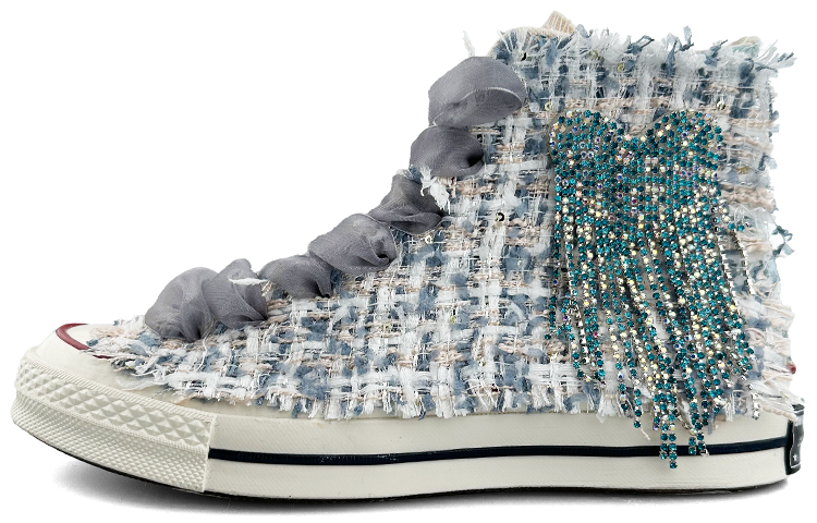 [Custom Shoes] Converse Chuck Taylor All Star 1970s High 'Blue Tweed'