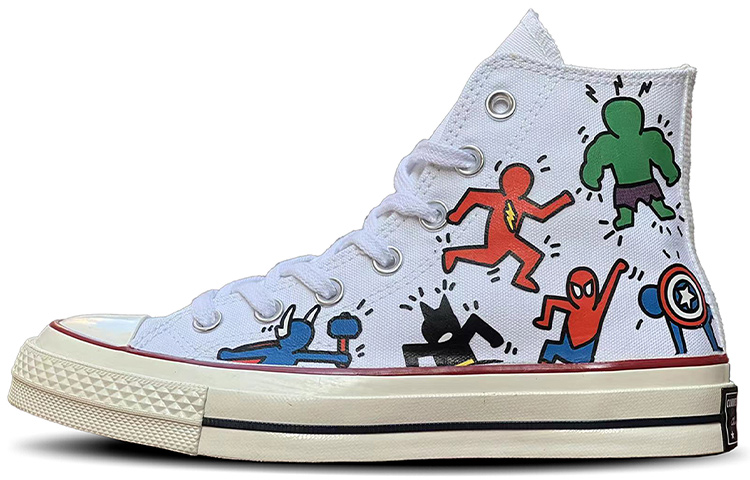 [Custom Shoes] Converse Chuck Taylor All Star 1970s Hi 'Superhero Avengers Cartoon Graffiti'