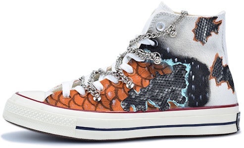 【定制球鞋】Converse Chuck Taylor All Star1970s 龍鱗 龍年 鐵鏈 高街風 舒適百搭 耐磨防滑 高幫 帆布鞋 男女同款 橙色 Buy 【定制球鞋】Converse Chuck Taylor All Star1970s 龍鱗 龍年 鐵鏈 高街風 舒適百搭 耐磨防滑 高幫 帆布鞋 男女同款 橙色