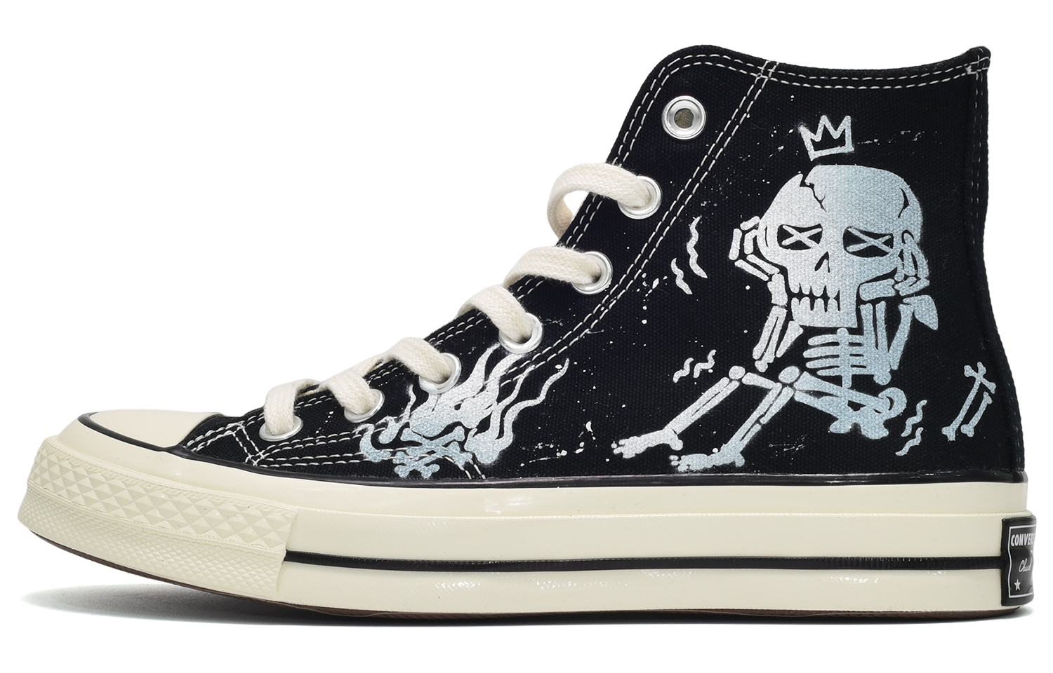 Buy [Kasut Custom] Converse Chuck Taylor All Star 1970s Tinggi 'Bunga Api Solo' 162050C(TeamE-男女款焰火黑灰)