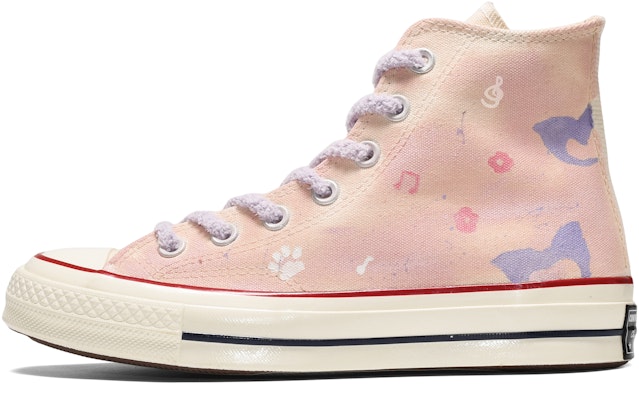 【定制鞋款】匡威1970S高帮紫色狐狸涂鸦定制款 162053C(TeamE-男女同款紫色狐狸) Buy 【定制鞋款】匡威1970S高帮紫色狐狸涂鸦定制款 162053C(TeamE-男女同款紫色狐狸)