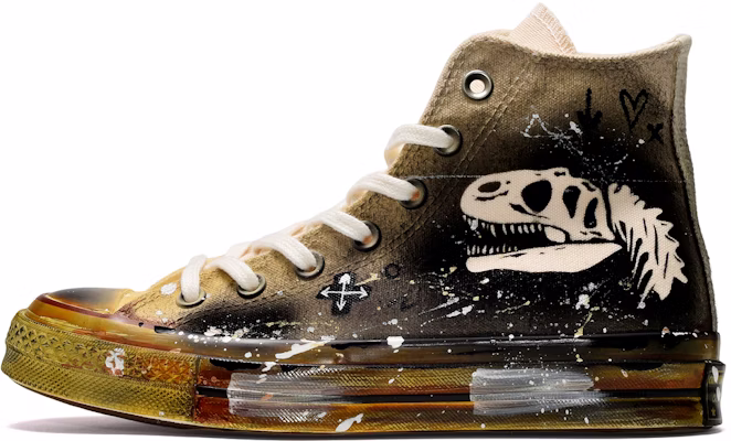 Zapatillas Converse Chuck Taylor All Star 70 Hi 'Tinta Dinosaurio' 162053C(TeamE-男女款霸王龙黑黄) Buy Zapatillas Converse Chuck Taylor All Star 70 Hi 'Tinta Dinosaurio' 162053C(TeamE-男女款霸王龙黑黄)